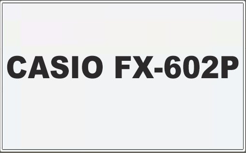 game pic for CASIO FX602P